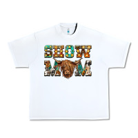 White show mom scottish cattle Urban Heavy Tee - BarkalooDesign