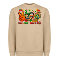 Mushroom peace love cinco de mayo Heavyweight Sweatshirt - Zillion Design Studio