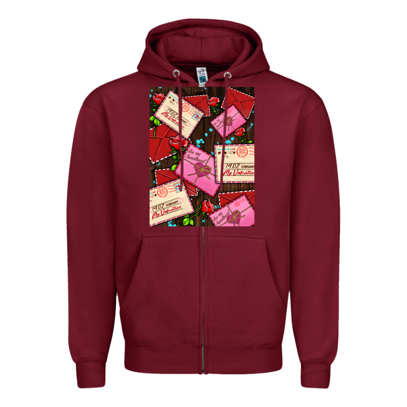 Love Letters With Roses  Air Zipper Hoodie by AdoDesignShop | Teevron