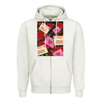 Oatmeal Heather love letters with roses  air Zipper Hoodie - AdoDesignShop