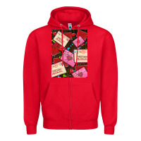 Red love letters with roses  air Zipper Hoodie - AdoDesignShop
