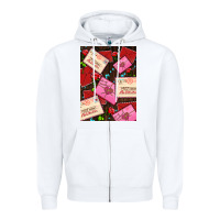 White love letters with roses  air Zipper Hoodie - AdoDesignShop