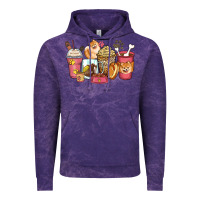 Cloud Purple pomeranian coffee cups Vintage Hoodie - Zillion Design Studio