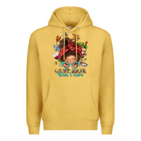 Antique Gold Camp Hair Dont Care Messy Bun Bbs Premium Hoodie - BundleAndBundleShop