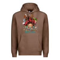 Chestnut Camp Hair Dont Care Messy Bun Bbs Premium Hoodie - BundleAndBundleShop