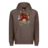 Coffee Camp Hair Dont Care Messy Bun Bbs Premium Hoodie - BundleAndBundleShop