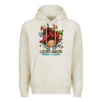 Oatmeal Heather Camp Hair Dont Care Messy Bun Bbs Premium Hoodie - BundleAndBundleShop