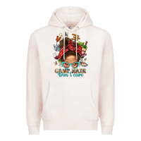 Pale Pink Camp Hair Dont Care Messy Bun Bbs Premium Hoodie - BundleAndBundleShop