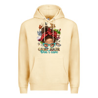Pina Colada Camp Hair Dont Care Messy Bun Bbs Premium Hoodie - BundleAndBundleShop