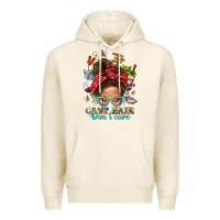 Tofu Camp Hair Dont Care Messy Bun Bbs Premium Hoodie - BundleAndBundleShop