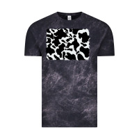 Cloud Black distressed cowhide pattern Vintage Tee - RanaPortraitStore