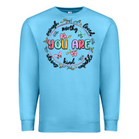 Ocean Blue you are enough Premium Sweatshirt - MaliasSmallBusiness