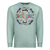 Seafoam you are enough Premium Sweatshirt - MaliasSmallBusiness