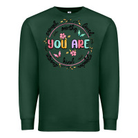 Sports Green you are enough Premium Sweatshirt - MaliasSmallBusiness