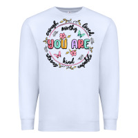 White you are enough Premium Sweatshirt - MaliasSmallBusiness