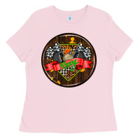 Bubblegum Pink race coasters Ladies Tee - AdoDesignShop