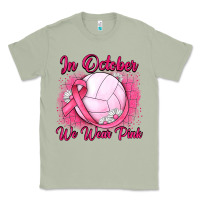 Matcha in october we wear pink breast cancer valleybal Classic Tee - JahusDesignShop