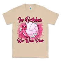 Mushroom in october we wear pink breast cancer valleybal Classic Tee - JahusDesignShop
