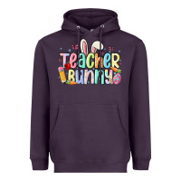 Plum teacher bunny Heavyweight Hoodie - MaliasSmallBusiness