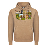 Vintage Coffee pitbull coffee cups Vintage Hoodie - Zillion Design Studio