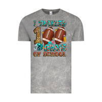 Cloud Rock i tackled 100 days of school american football Vintage Tee - Zillion Design Studio