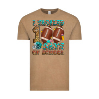 Vintage Coffee i tackled 100 days of school american football Vintage Tee - Zillion Design Studio