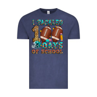 Vintage Denim i tackled 100 days of school american football Vintage Tee - Zillion Design Studio