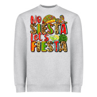 Heather Grey no siesta let's fiesta Heavyweight Sweatshirt - Zillion Design Studio