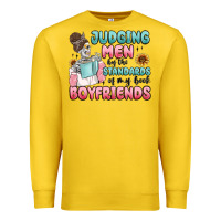 Judging Men By The Standards Of My Book Boyfriends Premium Sweatshirt | Teevron