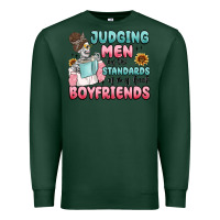 Sports Green judging men by the standards of my book boyfriends Premium Sweatshirt - MaliasSmallBusiness