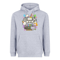 Heather Grey easter gamer Heavyweight Hoodie - MaliasSmallBusiness