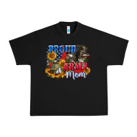 Black Proud army mom 4th of july Urban Heavy Tee - CowGirlArtShop
