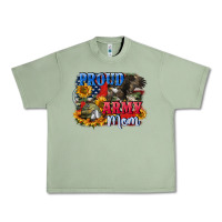 Oil Green Proud army mom 4th of july Urban Heavy Tee - CowGirlArtShop