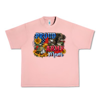 Salmon Proud army mom 4th of july Urban Heavy Tee - CowGirlArtShop