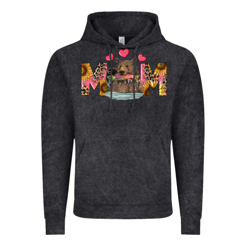 Mom Bear With Sunflowers Vintage Hoodie by RanaPortraitStore | Teevron