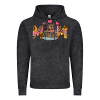 Vintage Black mom bear with sunflowers Vintage Hoodie - RanaPortraitStore