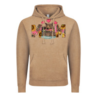 Vintage Coffee mom bear with sunflowers Vintage Hoodie - RanaPortraitStore