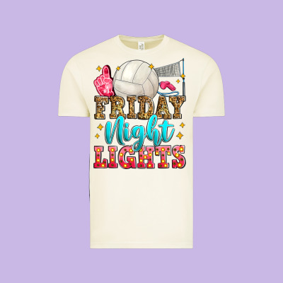 Friday Night Lights Volleyball Vintage Tee Designed By Zillion Design Studio