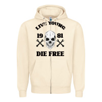 Sandshell Live Young Die Free Zipper Hoodie - Bettercallsaul
