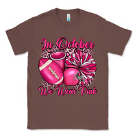 Chestnut in october we wear pink cheer with football breast Classic Tee - JahusDesignShop