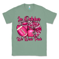 Sage in october we wear pink cheer with football breast Classic Tee - JahusDesignShop