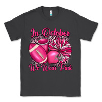 Smoke in october we wear pink cheer with football breast Classic Tee - JahusDesignShop