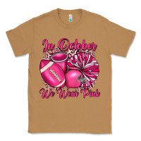 Toasted Coconut in october we wear pink cheer with football breast Classic Tee - JahusDesignShop
