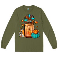 Army Green thanksgiving coffee Long Sleeve Tee - JahusDesignShop