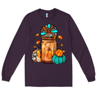 Plum thanksgiving coffee Long Sleeve Tee - JahusDesignShop