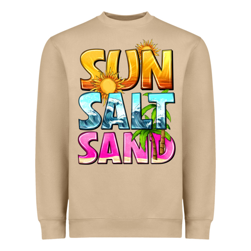 Sun Salt Sand Heavyweight Sweatshirt by texasbilliewilder | Teevron
