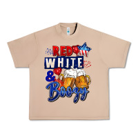 Burro Red white and boozy 4th of july Urban Heavy Tee - CowGirlArtShop