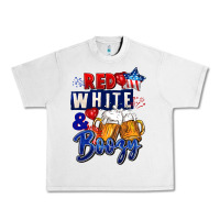Lunar Rock Red white and boozy 4th of july Urban Heavy Tee - CowGirlArtShop