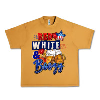 Peanut Butter Red white and boozy 4th of july Urban Heavy Tee - CowGirlArtShop