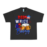 Pigment Black Red white and boozy 4th of july Urban Heavy Tee - CowGirlArtShop